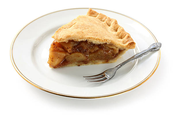 istock homemade apple pie isolated on white background 607602788