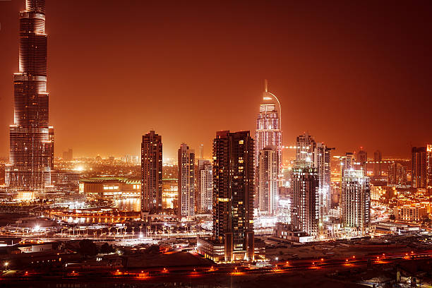 istock Dubai city at night 607605196