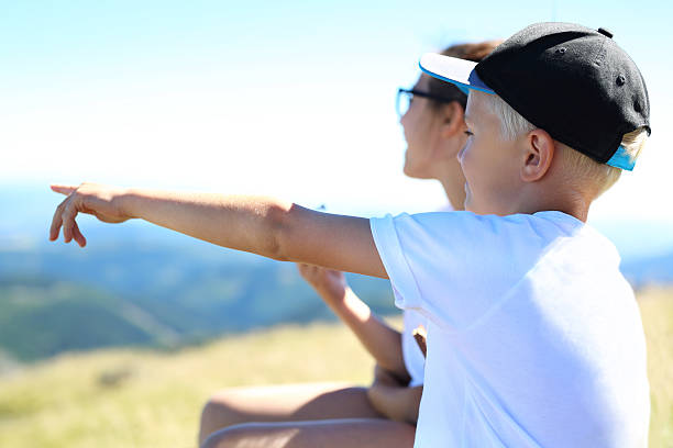 istock Summer holidays in the mountains. 607606594