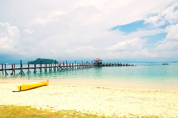 istock Beautiful Kota Kinabalu beach, Malaysia 607607820