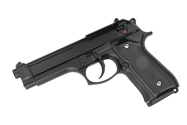 istock Weapon series. Modern U.S. Army handgun M9 607614262