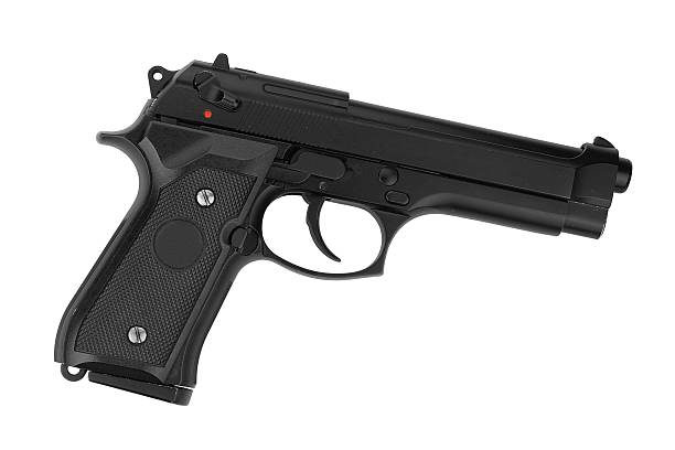 istock Weapon series. Modern U.S. Army handgun M9 607614282