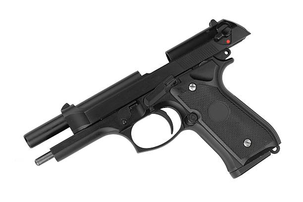 istock Weapon series. Modern U.S. Army handgun M9 607614314