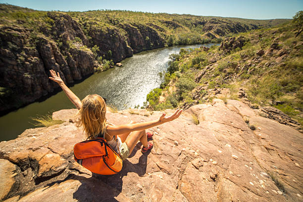 成功の自由の性質 - katherine australia northern territory ravine ストックフォトと画像