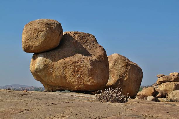 istock Big granite boulder popular for rock climbing 607616326
