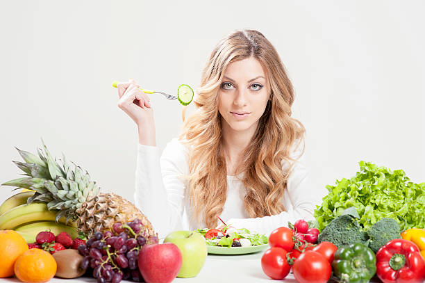 istock Eating healthy food 607617806