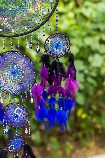 istock photo of a dreamcatcher made by hand 607618952