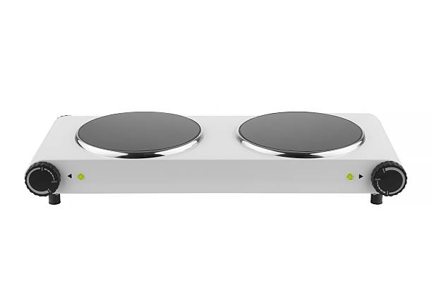 istock White electric stove isolated on a white background 607622250