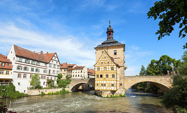 istock Altes Rathaus- Town Hall in Bamberg, Germany 607625012