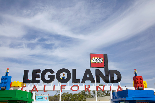 Carlsbad, California, USA - April 10, 2014: Legoland California, is a theme park located in Carlsbad, California, based on the Lego toy brand. It is the first Legoland park to open outside of Europe.