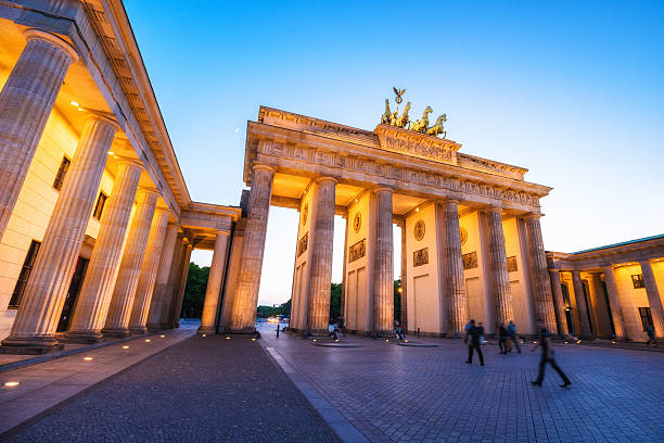istock Brandenburg Gate in Berlin at Dusk 607646680
