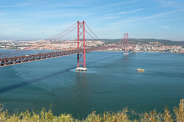 bridge name 25 April, Lisbon,Portugal stock photo