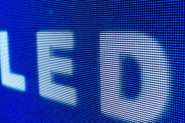 istock LED sign at the LED smd screen 607647924