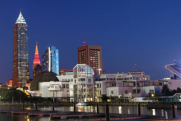 Night view in Cleveland, Ohio