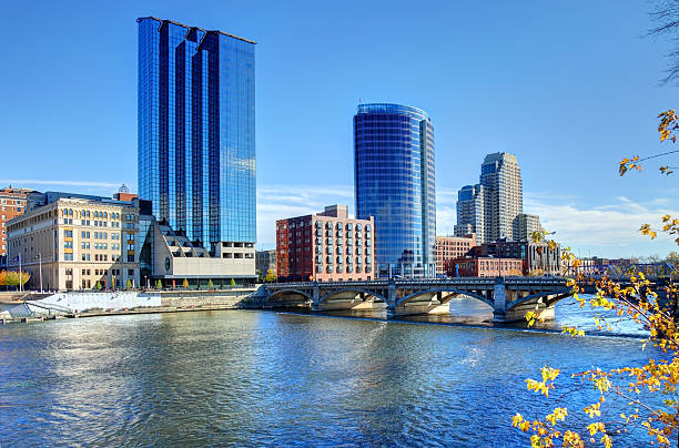istock Autumn in Grand Rapids Michigan 607729682