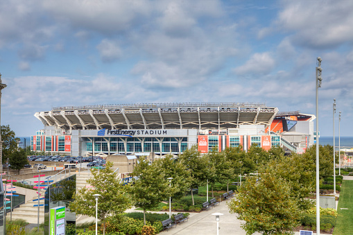 Cleveland, United States - September 10, 2016: The First Energy Stadium in Cleveland, Ohio