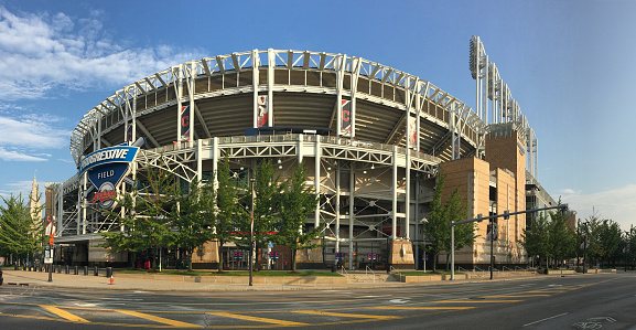 Cleveland, United States - September 10, 2016: A View of Progressive Field in Cleveland