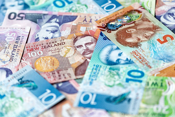 New Zealand Dollar Background stock photo