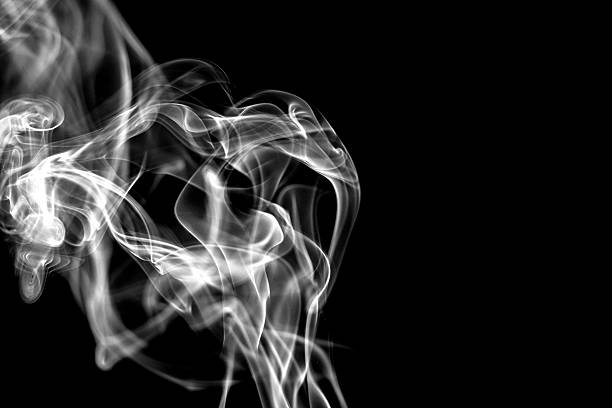 istock Movement of white smoke. 607746498