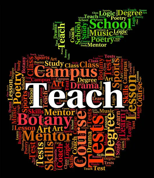Photo of Teach Word Indicates Give Lessons And Coach