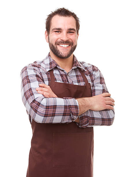 istock Smiling gardener with crossed arms 607750734