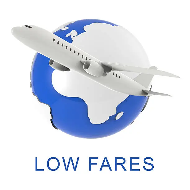 Photo of Low Fares Shows Discounts Airfare And Promotional 3d Rendering