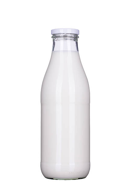 istock Bottle of milk isolated, clipping-path included 607756474