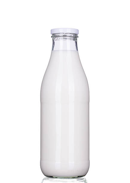 istock Bottle of milk isolated, clipping-path included 607756524