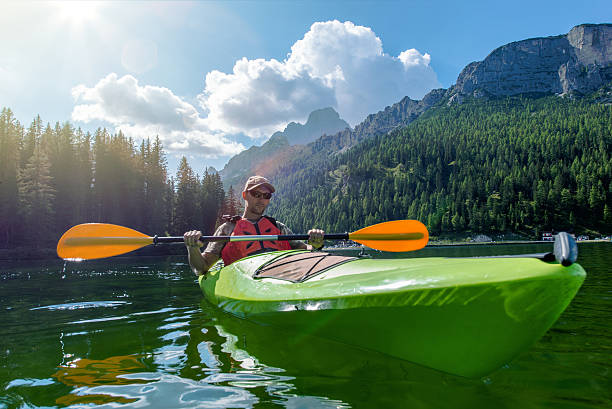 istock Kayaking on the Scenic Lake 607759176