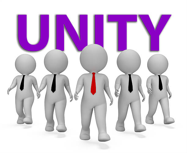istock Unity Businessmen Means Team Work And Businessman 3d Rendering 607760236