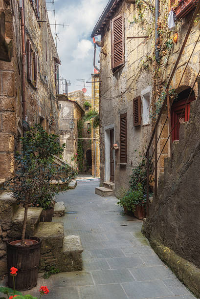 istock Abandoned nooks miraculously beautiful town in Tuscany. 607765260