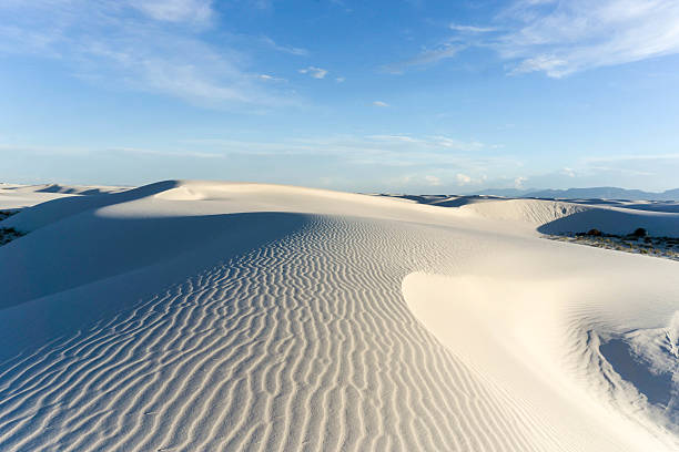 white sands - desert new mexico sand white sands national monument stock-fotos und bilder