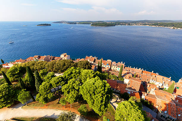 istock Panoramic view of Rovinj, Croatia, Europe 607777716