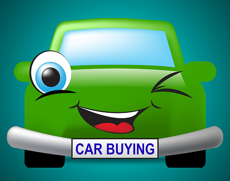 Car Buying Representing Transport Ecommerce And Purchase