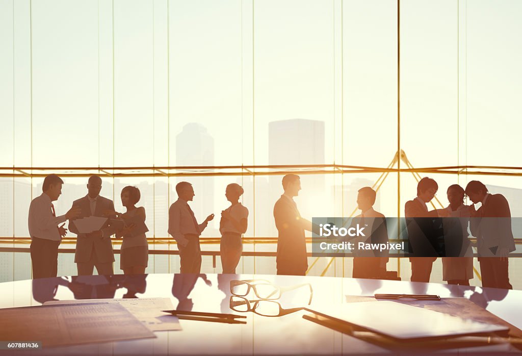 Corporate Business Communication Strategy Concept All models in this image have signed model releases. Some models have been duplicated more than once. Connection Stock Photo