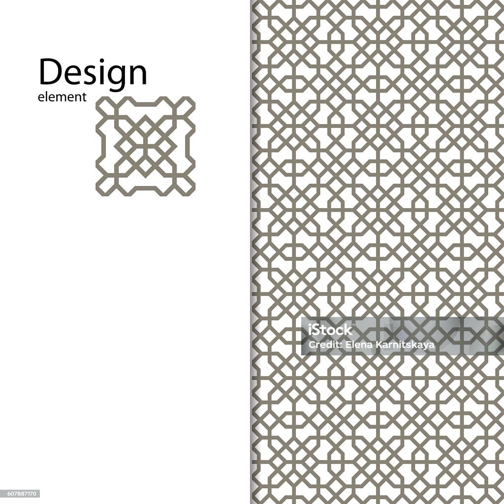 Nahtlose traditionelle arabische ornament für Ihr design. Vektor. Hintergrund - Lizenzfrei Muster Vektorgrafik