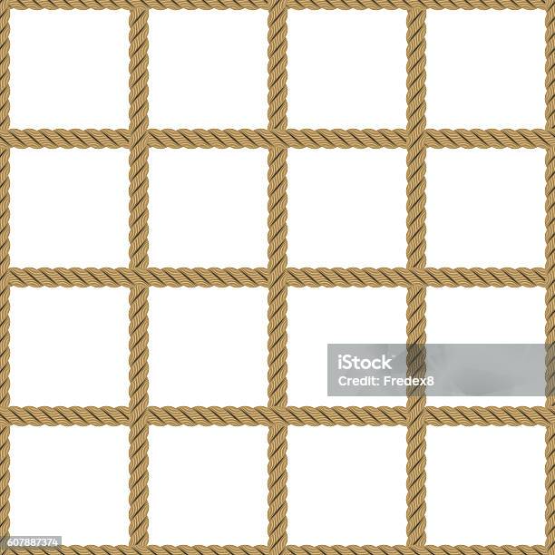 Seem Less Rope Net Texture Seamless Tileable Rope Net Texture Isolated On White Background Stock ...