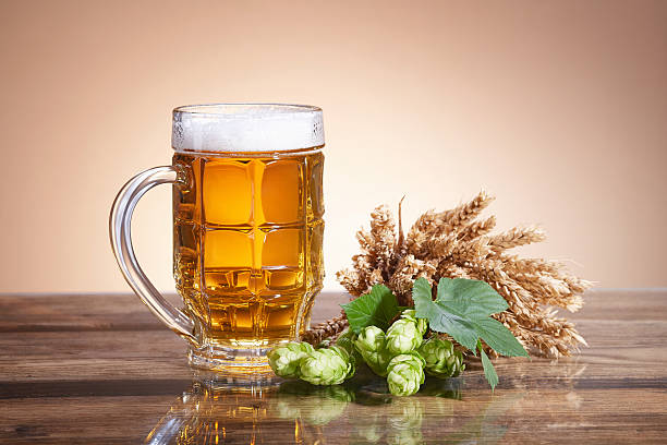istock Ingredients and beer in a glass 607895172