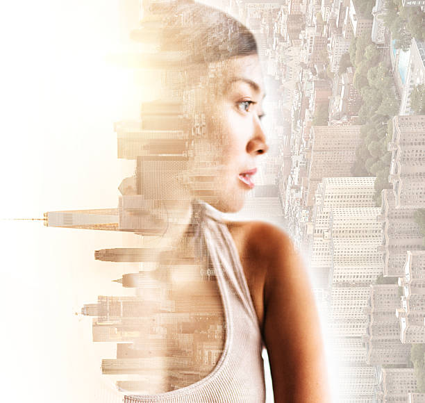 istock asian woman double exposure 607901828