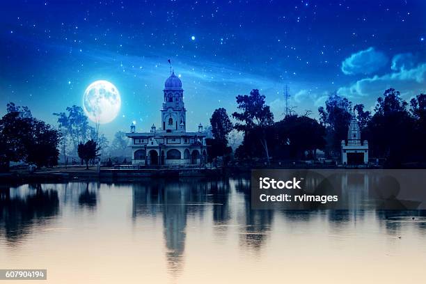 Hindu Temple At Night Stock Photo - Download Image Now - India, Temple - Building, Culture of India