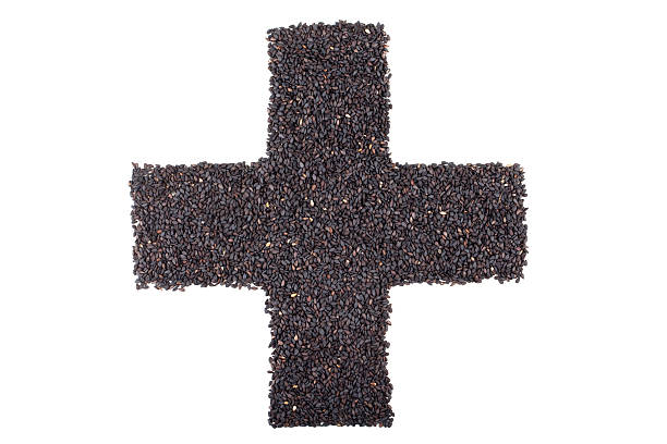 istock black sesame in cross sign 607904388