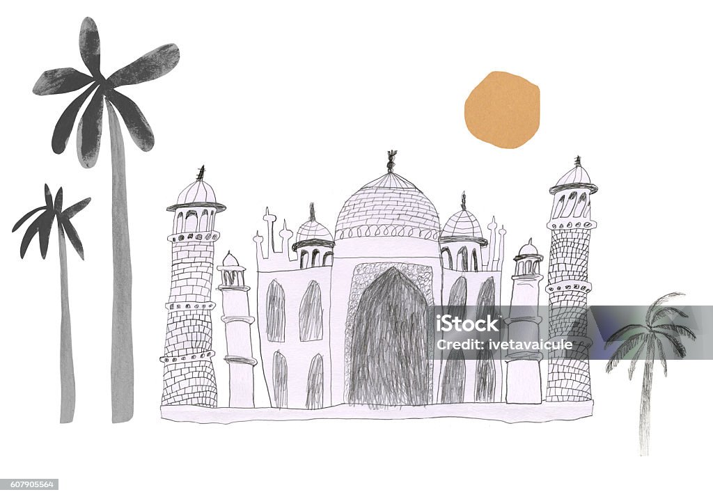 Taj Mahal Drawing Stock Illustration - Download Image Now - Architecture, Art Product, Brown - iStock Taj Mahal Drawing Stock Illustration - Download Image Now - Architecture, Art Product, Brown - iStock