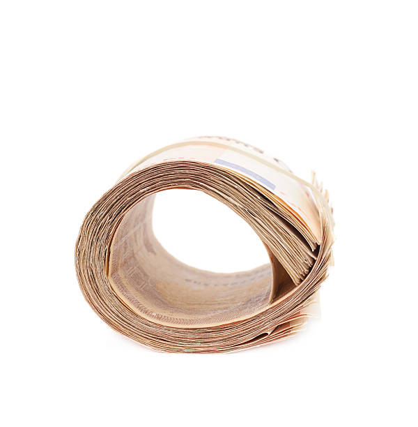 istock Stack of fifty euro bank notes 607907632