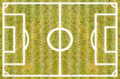 texture grass football Course for design pattern and background.