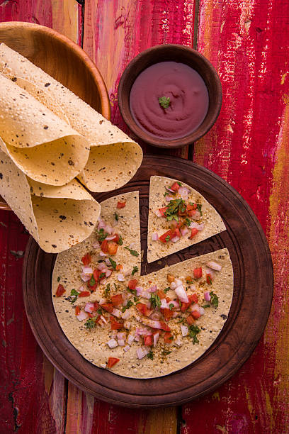 masala papad or roll papad or papadam
