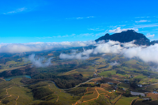 Cape Winelands from above