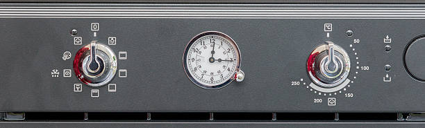 istock vintage control panel of modern stoves for cooking 607916586