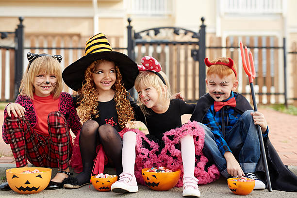 istock Eating Halloween treats 607917046