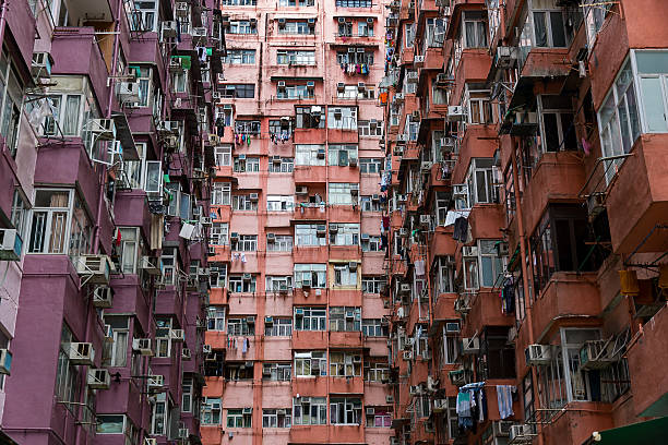 istock Residential buildings in Hong Kong 607918208