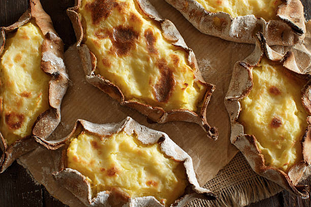 istock Traditional karelian pasties with potatoes 607921272